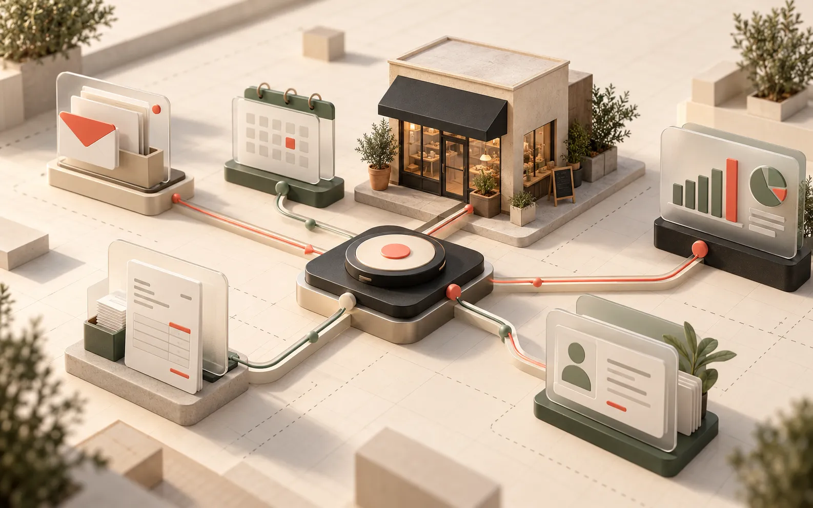 Sistema de automatización a medida que conecta clientes, citas, documentos y métricas de una pyme