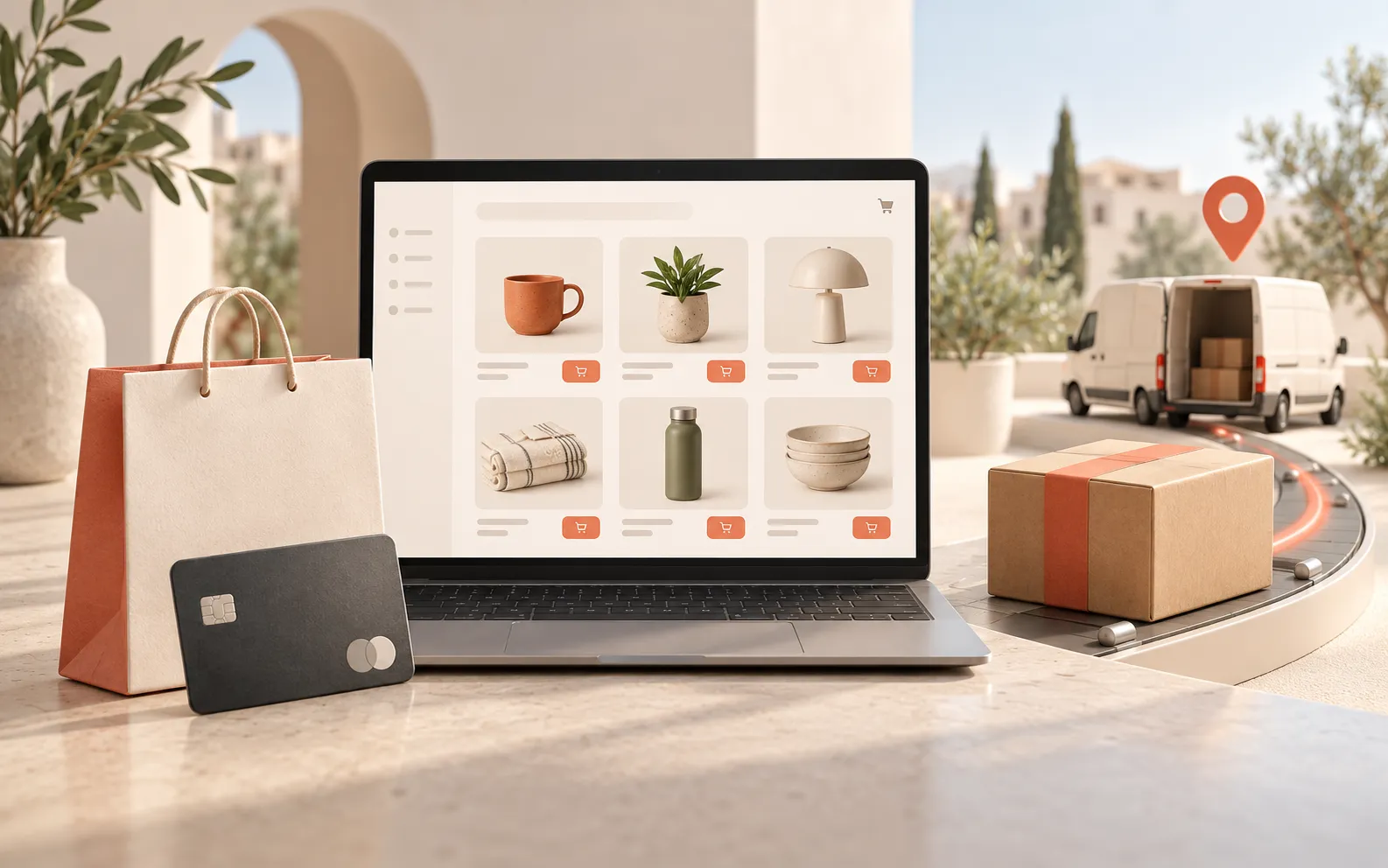 Tienda online, productos y pedidos conectados para una pequeña empresa
