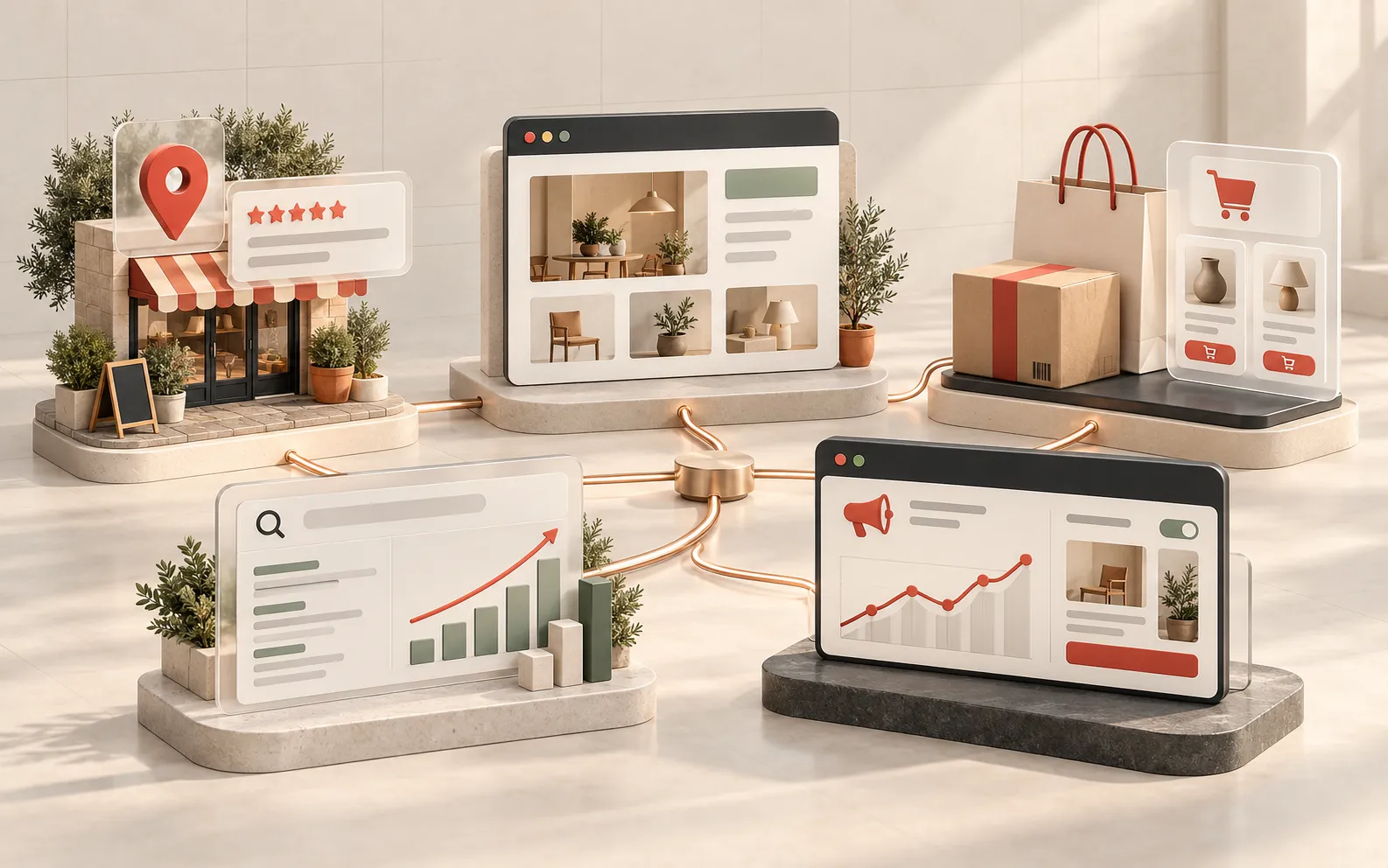 Ecosistema digital conectado para hacer visible, atraer y vender en una pyme